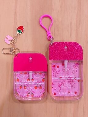 Set 2 Holly & Blu Hand Sanitizer Spray Berry Allure Purse Travel
